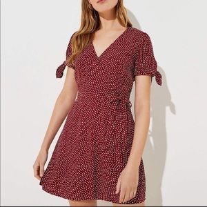 Loft Red Polka Dot Short Jumper - Size 12